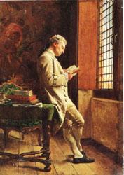 Ernest Meissonier The Reader in White France oil painting art